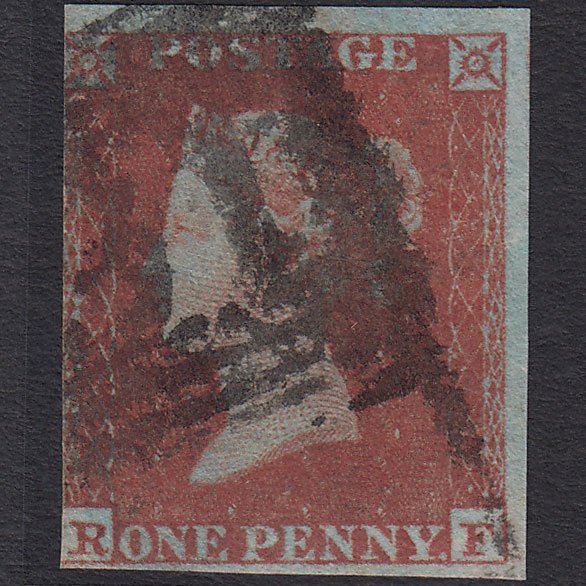 GB QV 1841 1d Red-brown (Plate 162) SG8-B2(1) RF GU 3 Margins Edinburgh 131