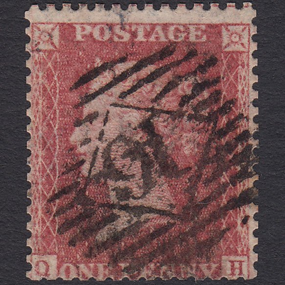 GB QV 1857 1d Rose-red (Plate 60) SG40-C10(1) QH GU London IS 16