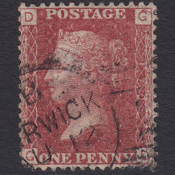 GB QV 1864 1d Lake-red (Plate 170) SG44-G1(2) GD GU Lerwick 223