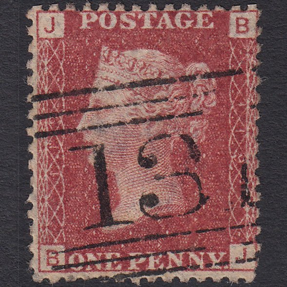 GB QV 1864 1d Lake-red (Plate 119) SG44-G1(2) BJ FU Edinburgh 131