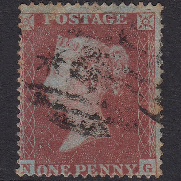 GB QV 1854 1d Red-Brown Plate 162 SG17-C1(1) NG GU Crimea Z2