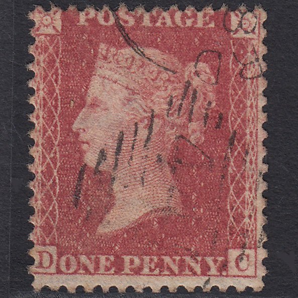 GB QV 1857 1d Rose-red (Plate 60) SG40-C10(1) DC FU Waterford 445