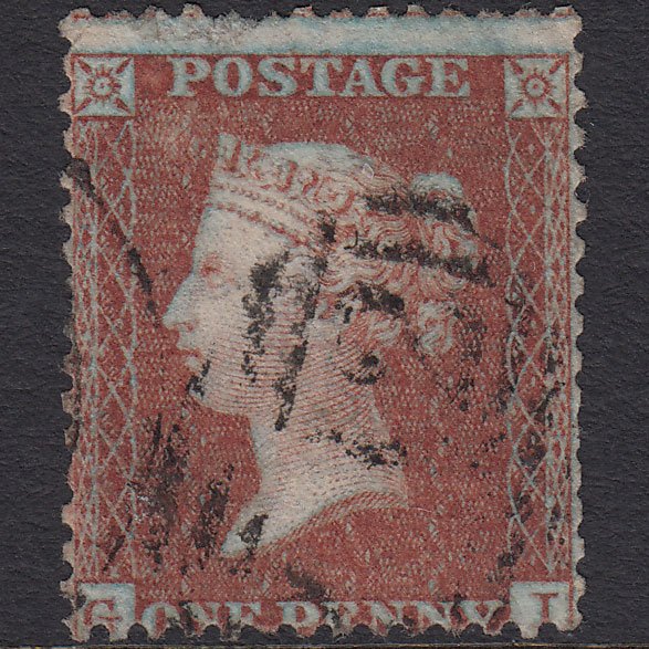 GB QV 1855 1d Red-brown (Plate 10) SG24-C3(1) GI GU