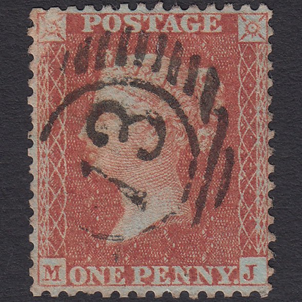 GB QV 1855 1d (Plate 4) SG24-C3(1) MJ GU London D&S 73 Well Centred