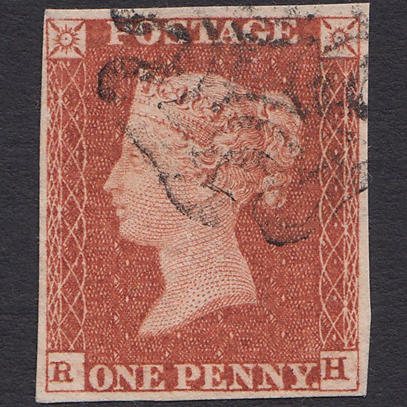 GB QV 1841 1d Red-brown (Plate 29) SG8-B1(1) RH VFU 4 Margins Maltese Cross