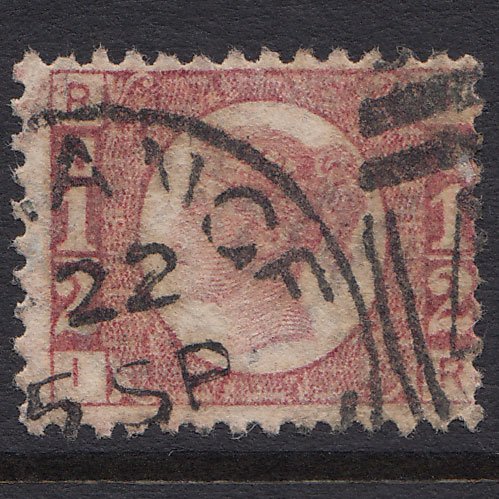 GB QV 1870 1/2d Rose-red (Plate 13) SG48-G4 IR FU CDS Cancel
