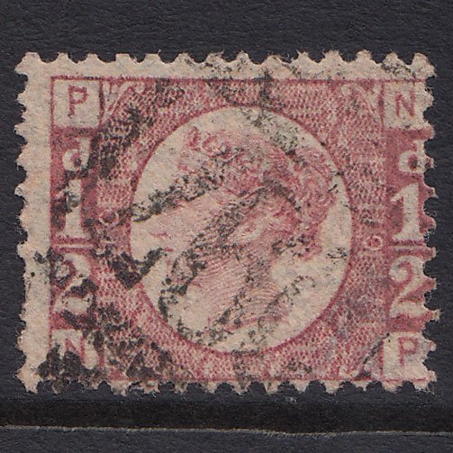 GB QV 1870 1/2d Rose (Plate 10) SG49-G4 NP FU