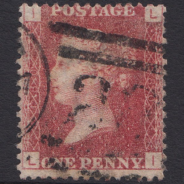 GB QV 1864 1d Lake-red (Plate 180) SG44-G1(2) LI GU Scotland