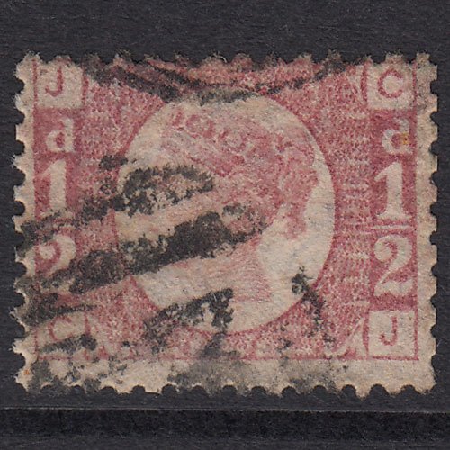 GB QV 1870 1/2d Rose (Plate 14) SG49-G4 CJ GU