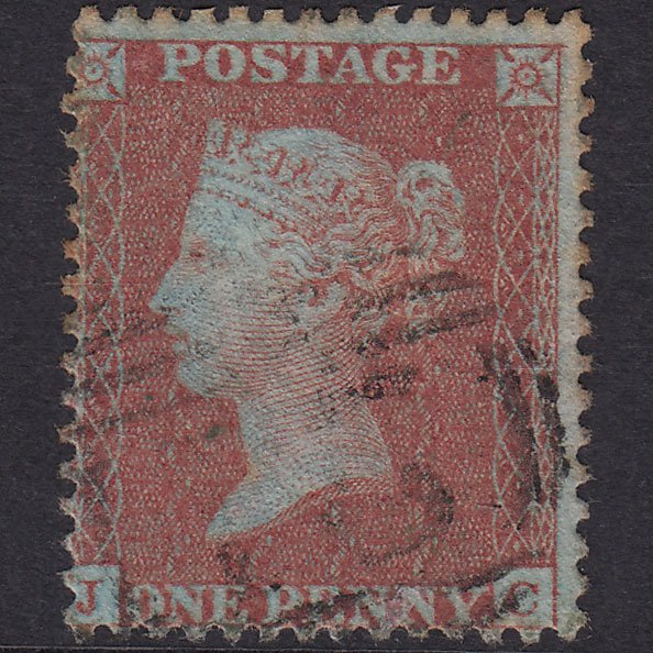 GB QV 1855 1d Red-Brown Plate 19 SGC6(1) JC GU Boxford 211