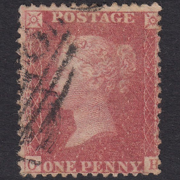 GB QV 1857 1d Rose-Red Plate 55 SG40-C10(1) OH GU