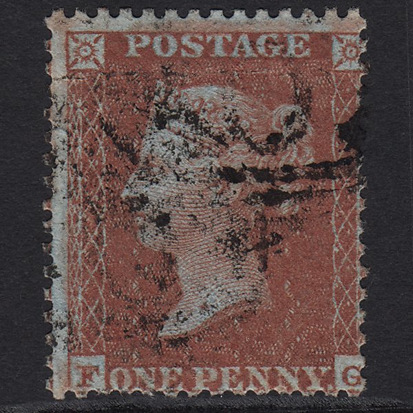GB QV 1855 1d Red-brown (Plate 2) SG24-C3(1) FG GU