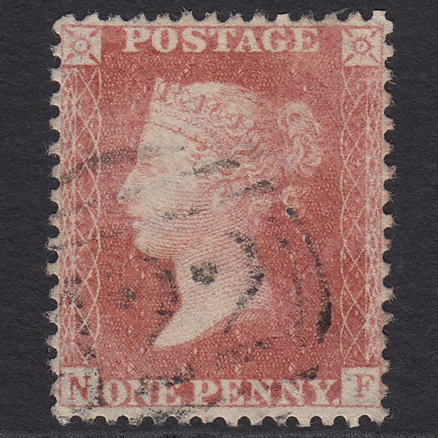 GB QV 1857 1d Pale Rose (Plate 48) SG39-C10(3) NF GU