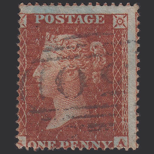 GB QV 1855 1d Red-brown (Plate 15) SG26-C5(1) SA FU Rawtenstall 501 Misperf