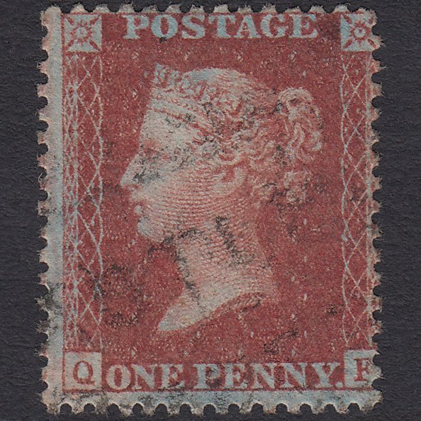 GB QV 1856 1d Red-brown (Plate 23) SG29-C8(1) QF FU Scots Local Cancel