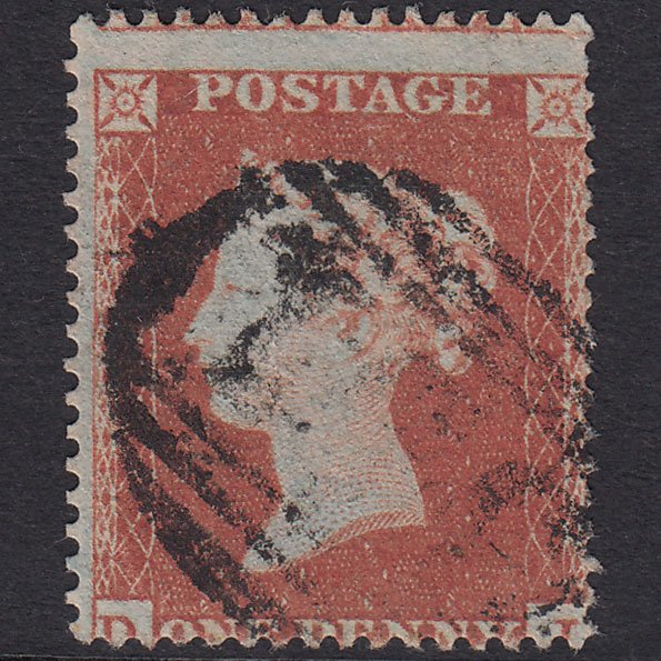 GB QV 1854 1d Red-Brown SG17-C1(1) D? FU