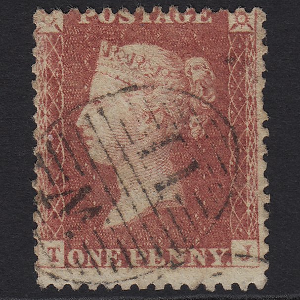 GB QV 1857 1d Rose-red (Plate 43) SG40-C10(1) TJ GU in London D&S W11 11d2