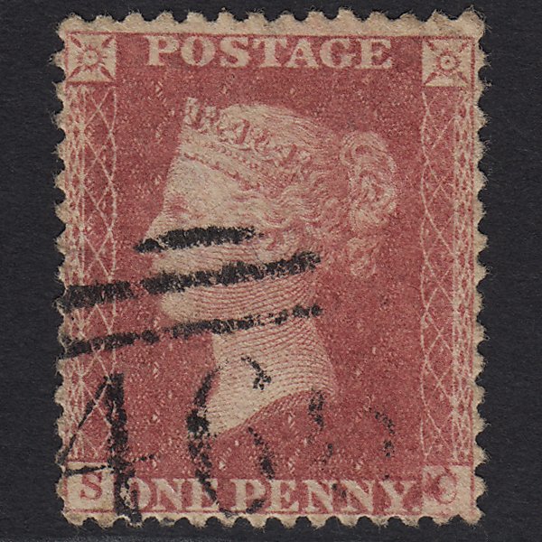 GB QV 1857 1d Rose-red (Plate 66) SG40-C10(1) SC GU