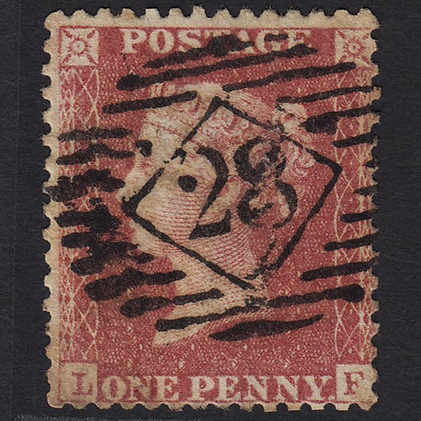 GB QV 1857 1d Rose-red (Plate 46) SG40-C10(1) LF GU London IS 28