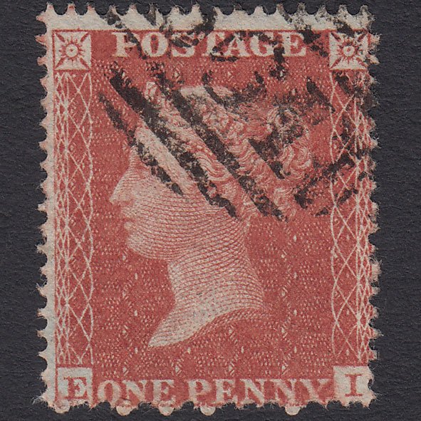 GB QV 1855 1d Red-brown (Plate 14) SG21-C4(1) EI VFU