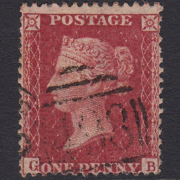 GB QV 1857 1d (Plate 57) SG41-C10(4) GB FU Manchester 498 Spoon