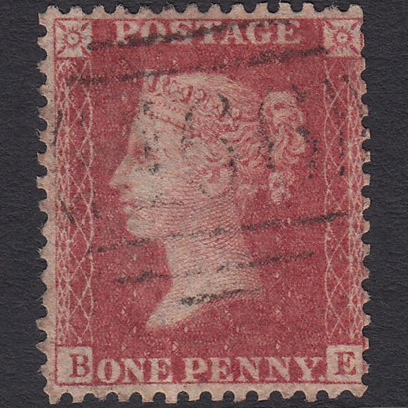 GB QV 1857 1d Rose-red (Plate 43) SG40-C10(1) BE GU Liverpool 466