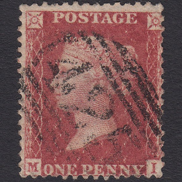 GB QV 1857 1d Rose-red (Plate 47) SG40-C10(1) MI GU Knutsford 425
