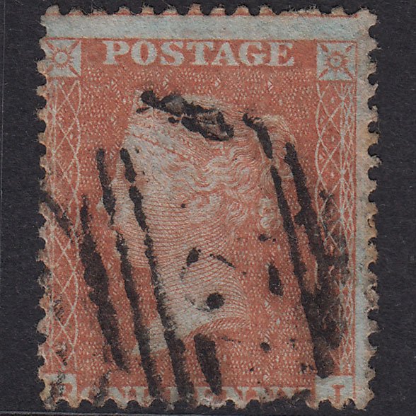 GB QV 1855 1d Brown-Rose Plate 15 SGC6(4) BJ GU
