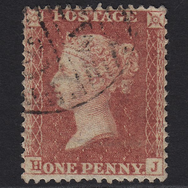 GB QV 1857 1d Rose-red (Plate 60) SG40-C10(1) HJ FU Light London D&S Cancel