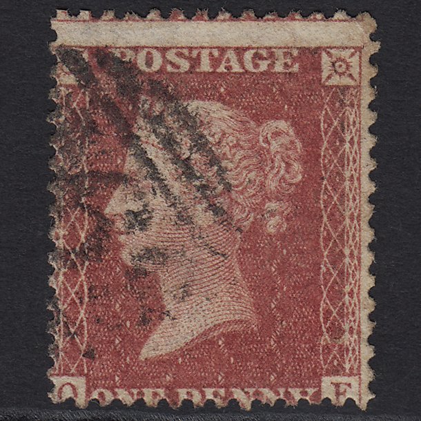 GB QV 1857 1d Rose-red (Plate 62) SG40-C10(1) OF GU