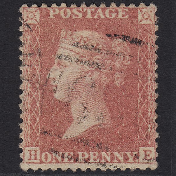 GB QV 1857 1d Pale Rose (Plate 48) SG39-C10(3) HE VFU Light Cancel