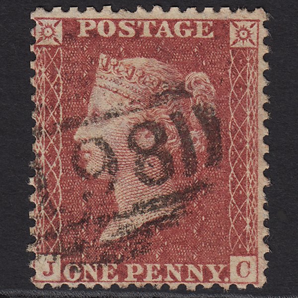 GB QV 1857 1d Rose-red (Plate 42) SG40-C10(1) JC GU Chorley 198