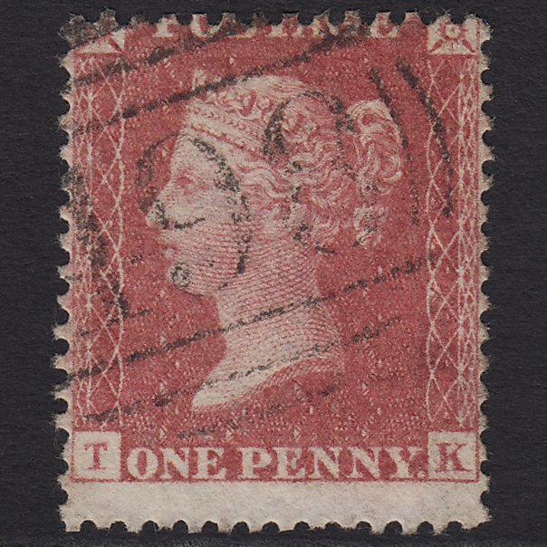 GB QV 1857 1d (Plate 44) SG39-C10(3) TK FU Manchester 498 Large Misperf