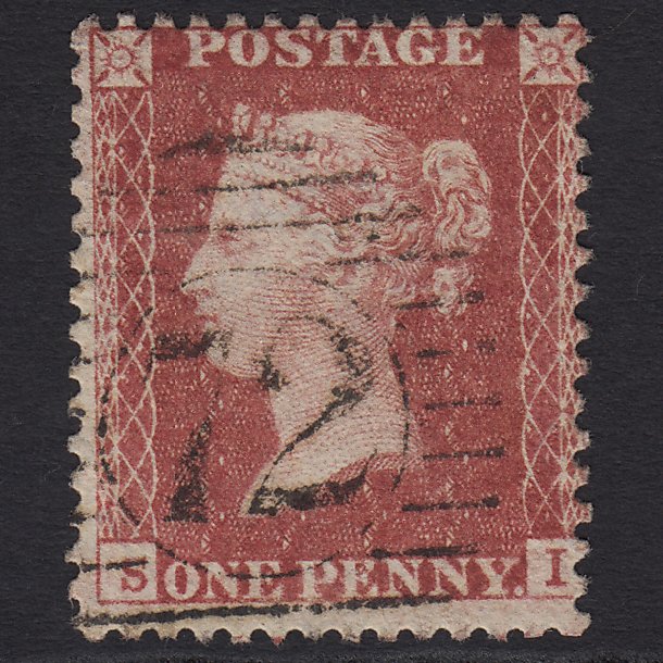 GB QV 1857 1d Rose-red (Plate 34) SG40-C10(1) SI FU London D&S 72
