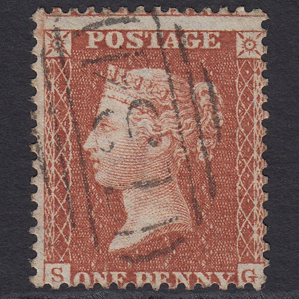 GB QV 1855 1d (Plate 6) SG24-C3(1) SG VFU Missing Imprimatur Bristol 134