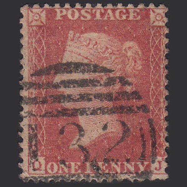 GB QV 1857 1d (Plate 41) SG40-C10(1) Constant Variety QJ GU Brighton 132