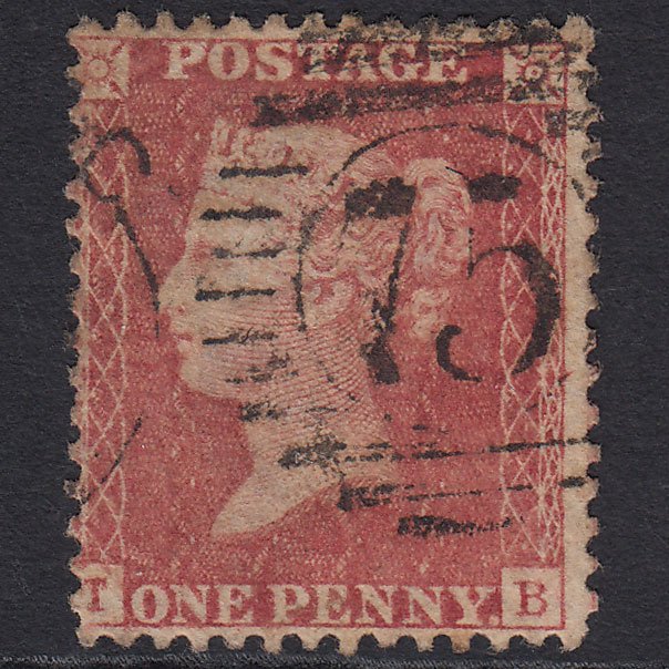 GB QV 1857 1d Rose-red (Plate 59) SG40-C10(1) TB GU London D&S 75