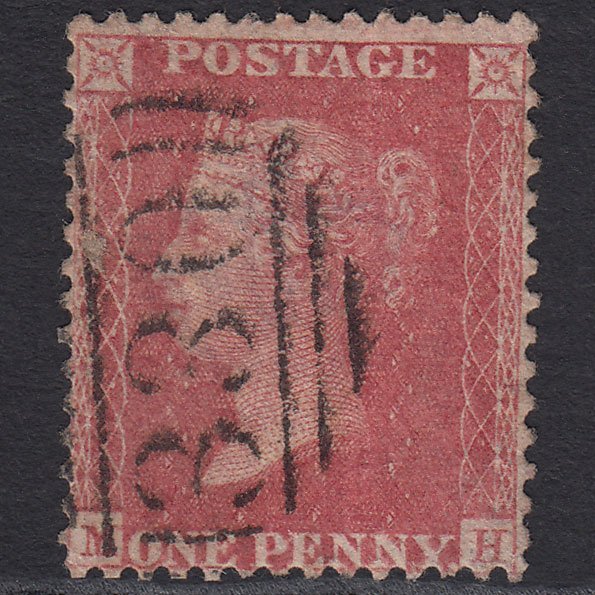 GB QV 1857 1d Pale Rose (Plate 55) SG39-C10(3) MH GU Halifax 330