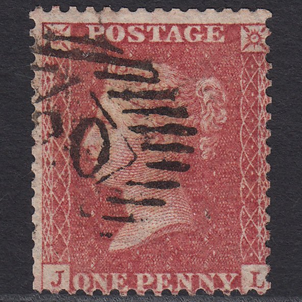 GB QV 1857 1d Rose-red (Plate 47) SG40-C10(1) JL GU London IS 20