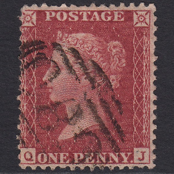 GB QV 1857 1d Deep Rose-red (Plate 42) SG41-C10(4) QJ GU