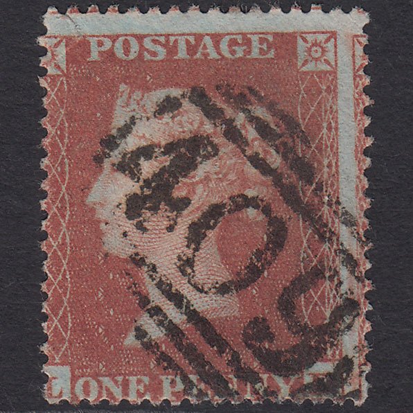 GB QV 1854 1d Plate R1 SG17-C1(1) LD PU Jersey 409 Misperf Tear