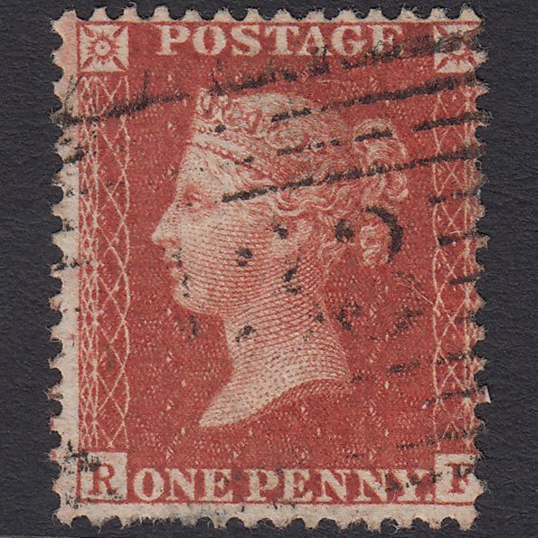 GB QV 1856 1d Red-brown (Plate 44) SG29-C8(1) RF FU Elgin 133
