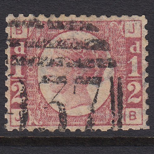 GB QV 1870 1/2d Rose (Plate 10) SG49-G4 JB GU Barnet 937