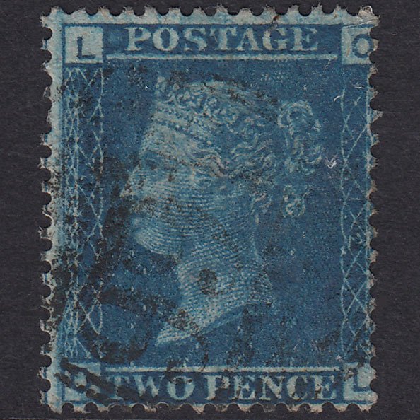 GB QV 1858 2d Blue (Plate 12) SG45-G2 OL GU