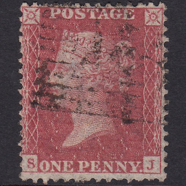 GB QV 1857 1d Rose-red (Plate 56) SG40-C10(1) SJ GU Scotland