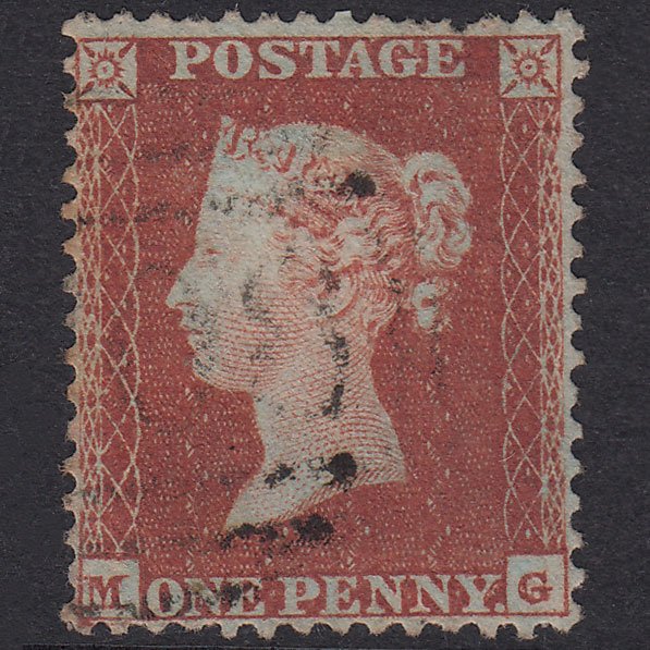 GB QV 1855 1d Plate 194 SG22-C2(1) MG GU Light Cancel Well Centred