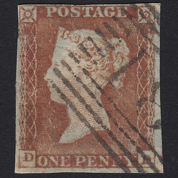 GB QV 1841 1d (Plate 35) SG9-B1(3) DD GU Edinburgh 131 4M Late Usage