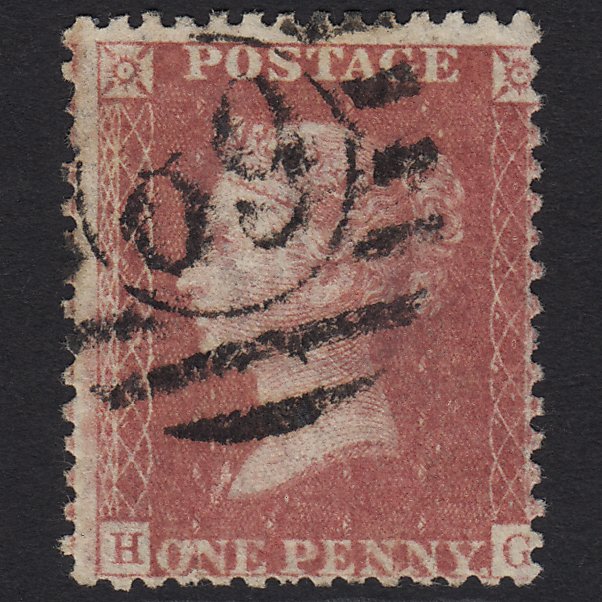 GB QV 1857 1d Rose-red (Plate 68) SG40-C10(1) HG FU in London