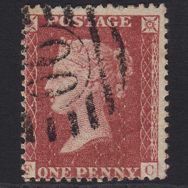 GB QV 1857 1d Rose-red (Plate 59) SG40-C10(1) FC GU London D&S 90