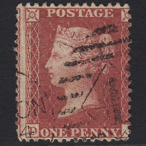GB QV 1857 1d Rose-red (Plate 41) SG40-C10(1) DJ GU London IS 4